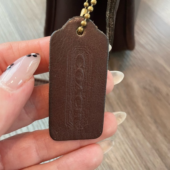 Vintage Coach City Bag Mahogany Flap Crossbody 9790 - Picture 6 of 12